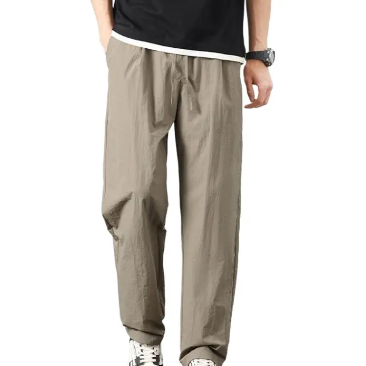 Menglaini Casual Pants Unisex Black-5