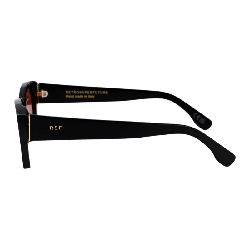 Retrosuperfuture Acetate Irregular Shape Sunglasses Women's Black-2