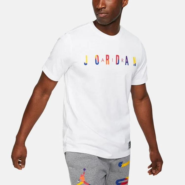 Jordan T Shirts Men White-2