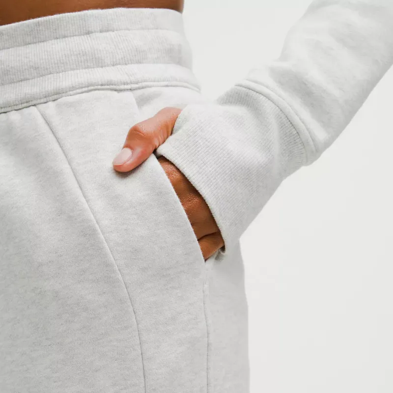Lululemon Scuba Series Mid Rise Wide Leg Pant Short Knitted Sweatpants 28' Women's-5