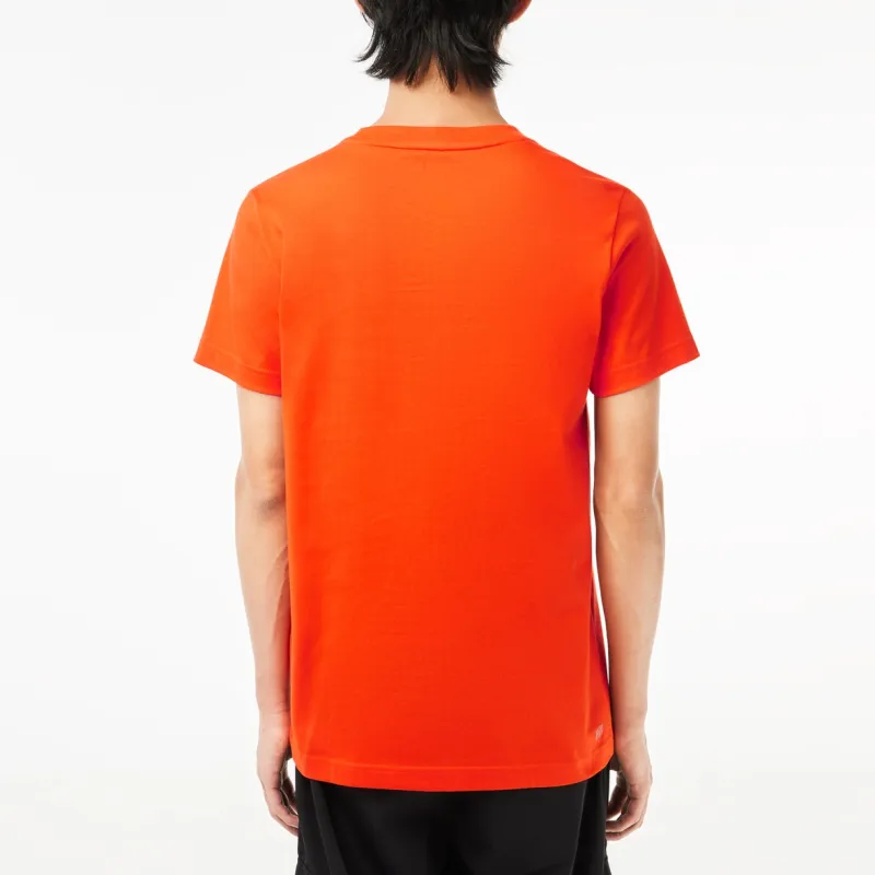 LACOSTE T Shirts Men Orange-2