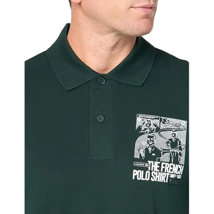 LACOSTE Polo Shirts Men Green-4