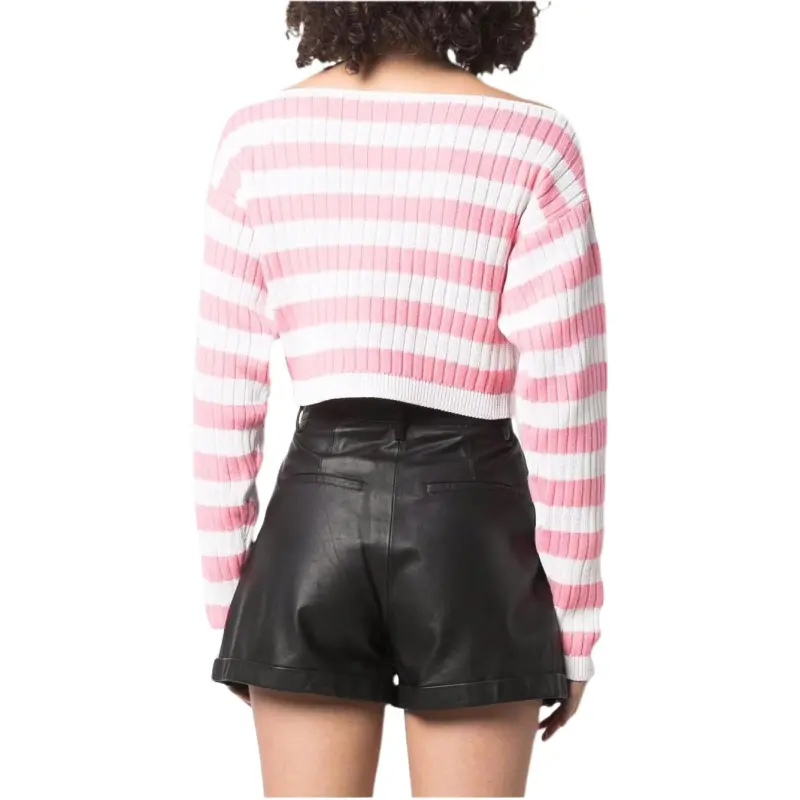 BALMAIN FW22 Loose Fit Sweater Women's Pink-2