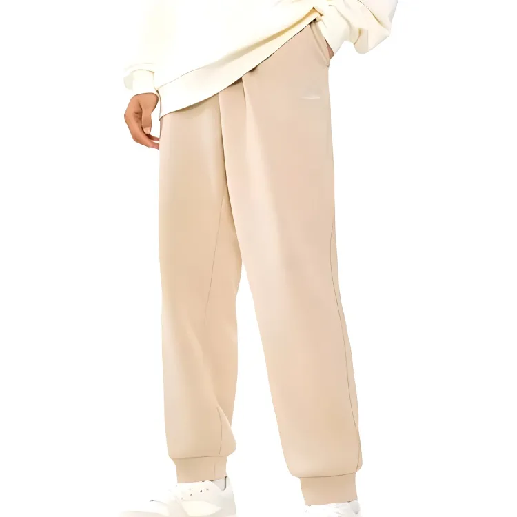 Anta Life Collection Knitted Sports Pants Men's Light Taupe Gray-2