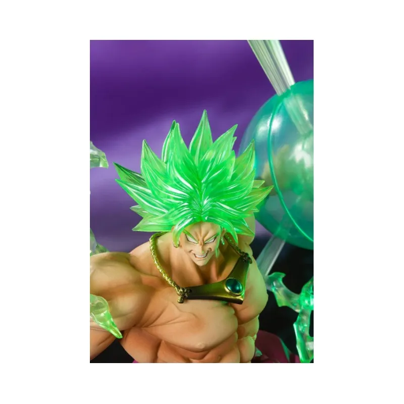 BANDAI Broly Bandai Dragon Ball Figuarts Zero Super Saiyan Lute Warrior Scale Figures 32cm-4