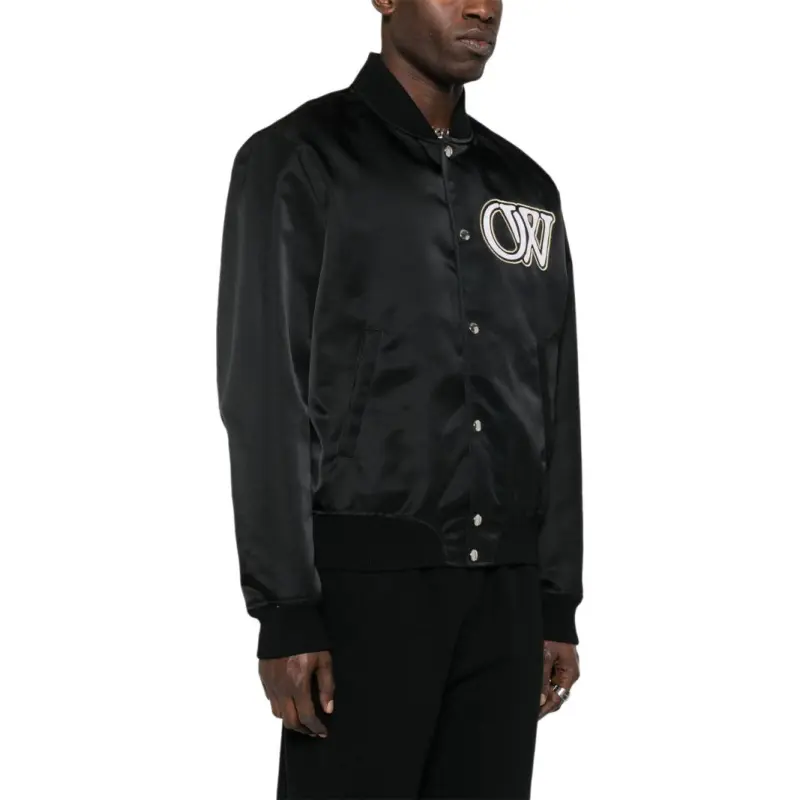 OFF-WHITE Buttoned Bomber Jacket-5