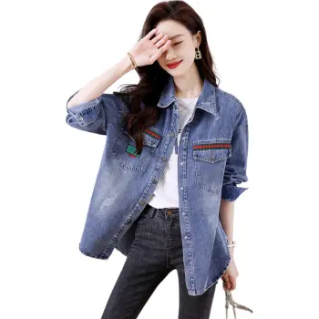 Fele.d Denim Jackets Women's Image Color