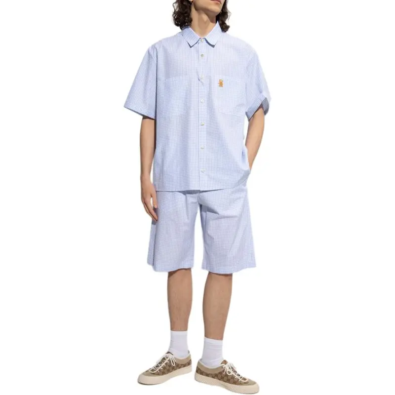 GUCCI Shirts Men Blue-2