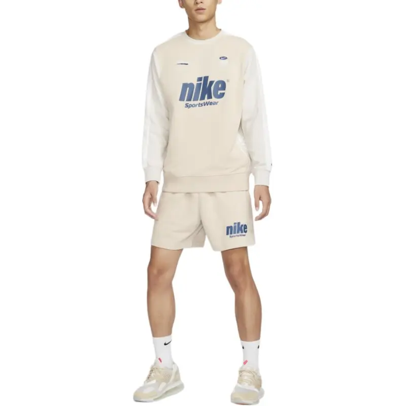 Nike Sweatshirts Men Beige-4