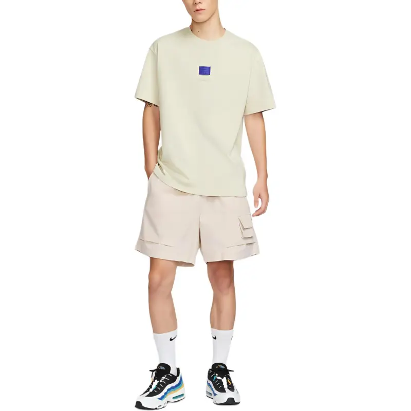 Nike T Shirts Men Khaki-3