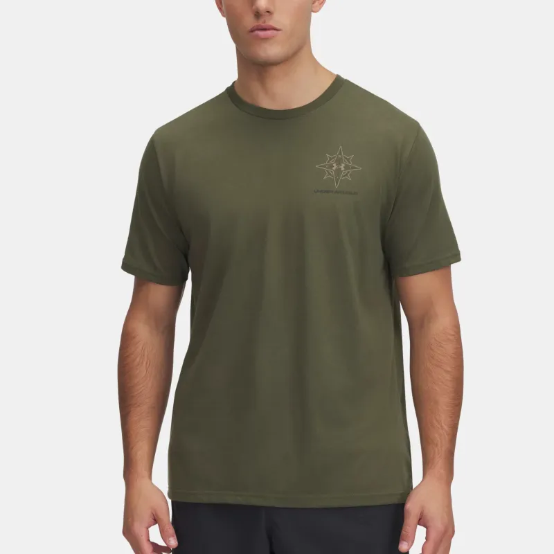 Under Armour Outdoor Compass T Shirt Men's Ghost Green-2