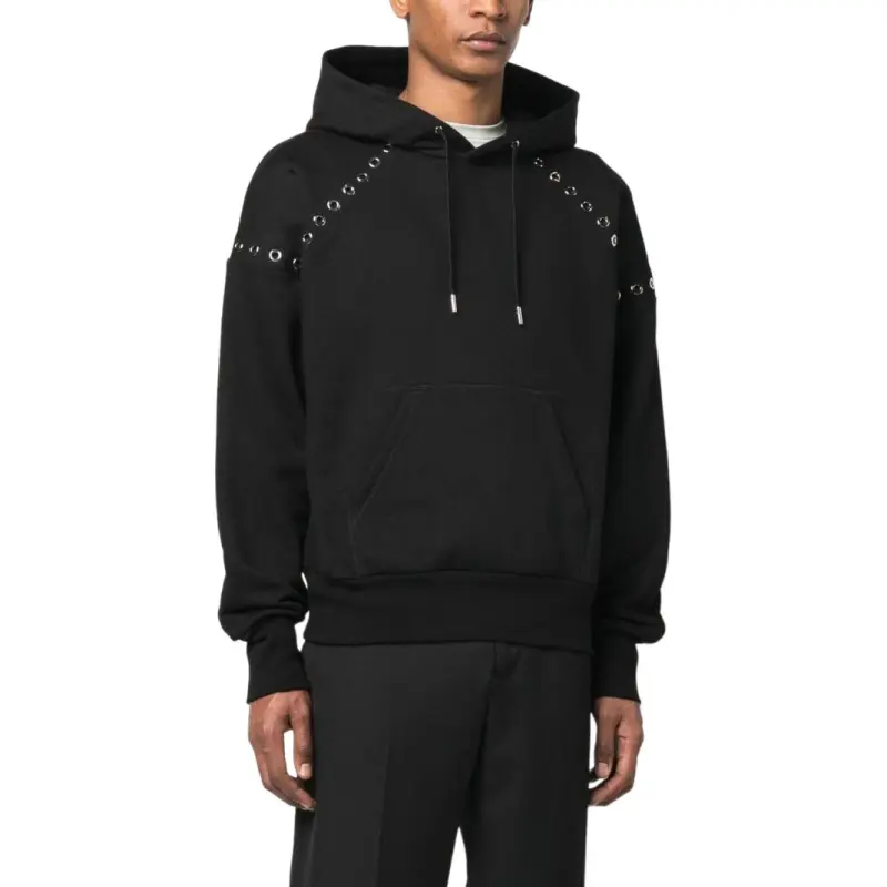 Alexander McQueen Eyelets Detailed Hoodie-3