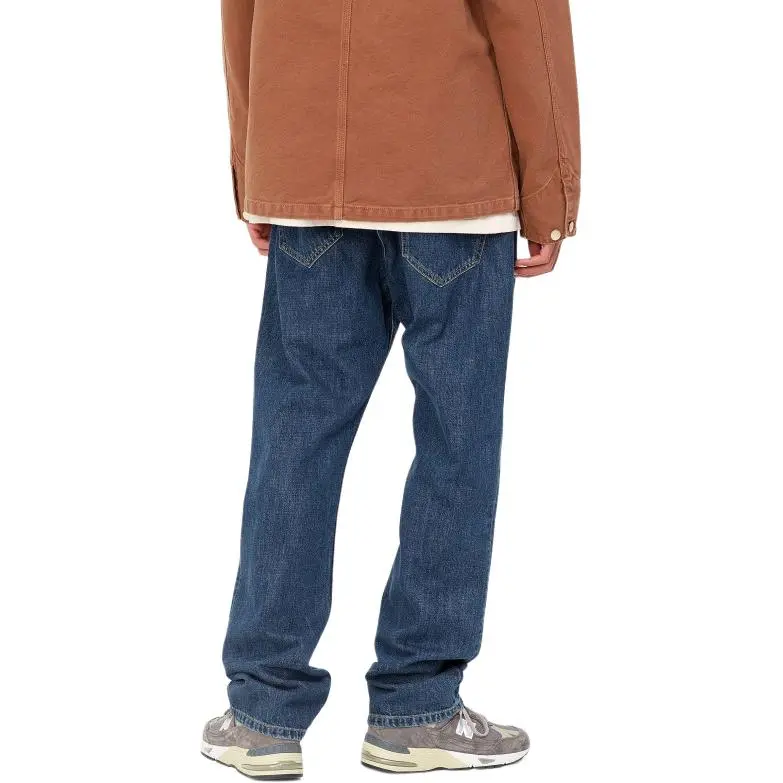 Carhartt WIP Logo Patch Straight Leg Jeans-2