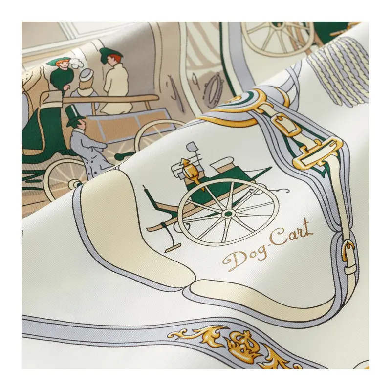 HERMES Silk Scarves Women's White-1