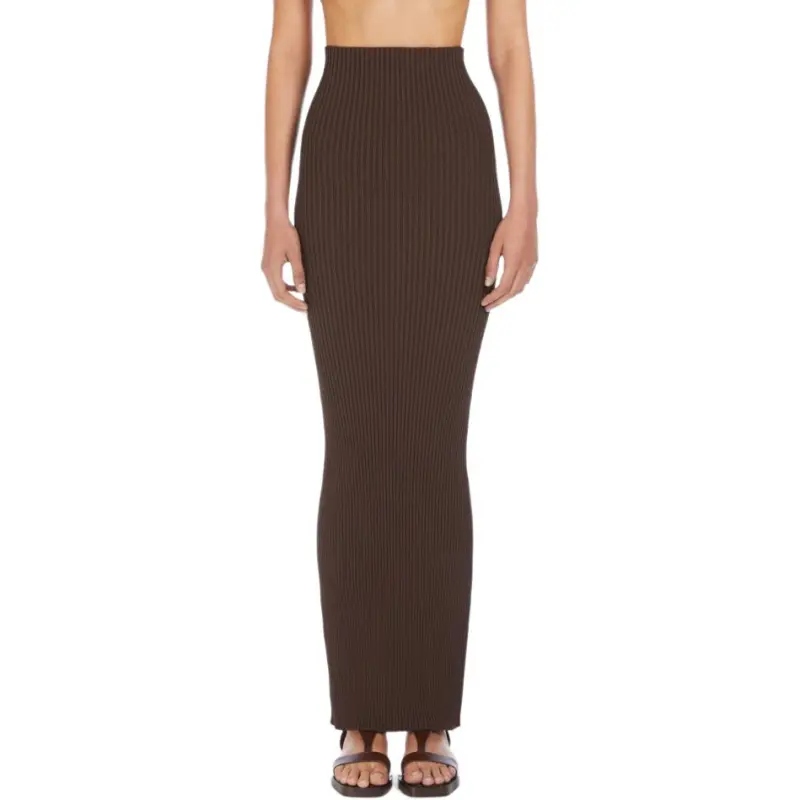 MaxMara Casual Long Skirt Women's Brown-1