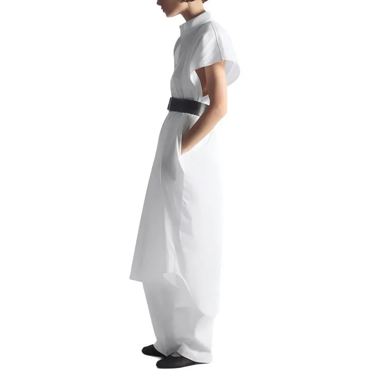 COS Short Sleeved Dress Women's White-2