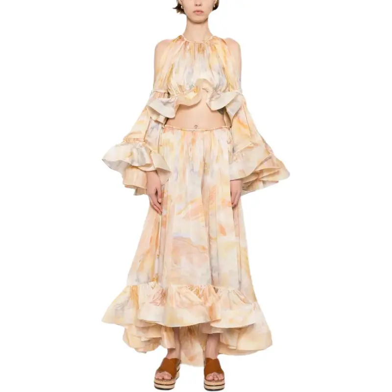 Zimmermann Flounce Maxi Skirt-1