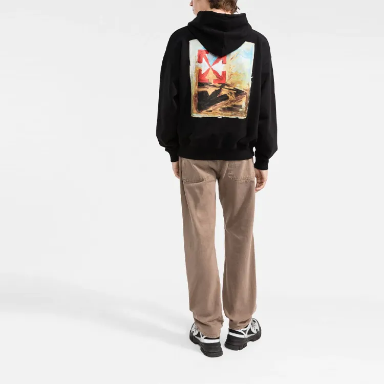 OFF WHITE Arrows On Canvas Hooded Sweatshirt-3