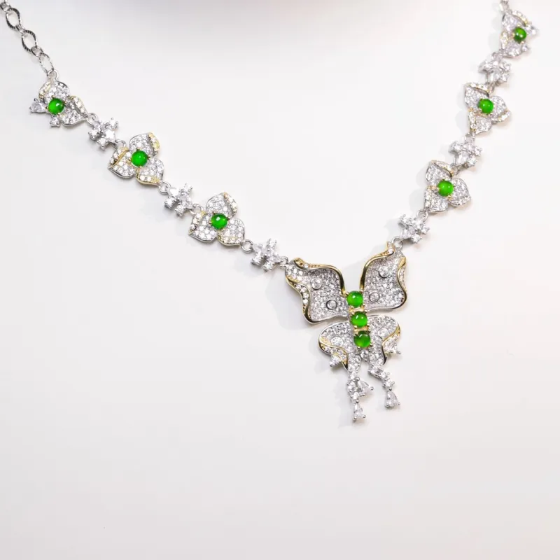 KALAIYIN Ice Glutinous Jadeite Necklaces Women's-3