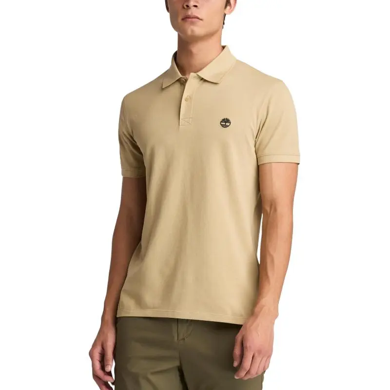 Timberland Polo Shirt Men's Liquorice Yellow-2