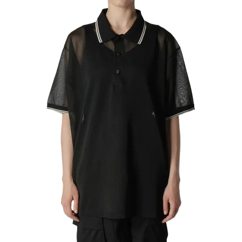 Yohji Yamamoto Polo Shirt Women's Black-2