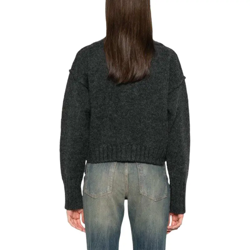 Acne Studios Knit Cardigan Anthracite Grey-4