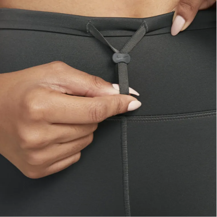 Nike Firm-Support Mid-Rise Cropped Leggings With Pockets Leggings Women's Medium Gray-3