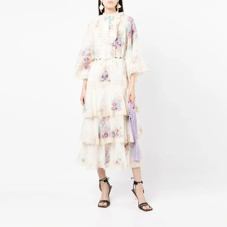 Zimmermann Long-Sleeved Dresses Women's White-1