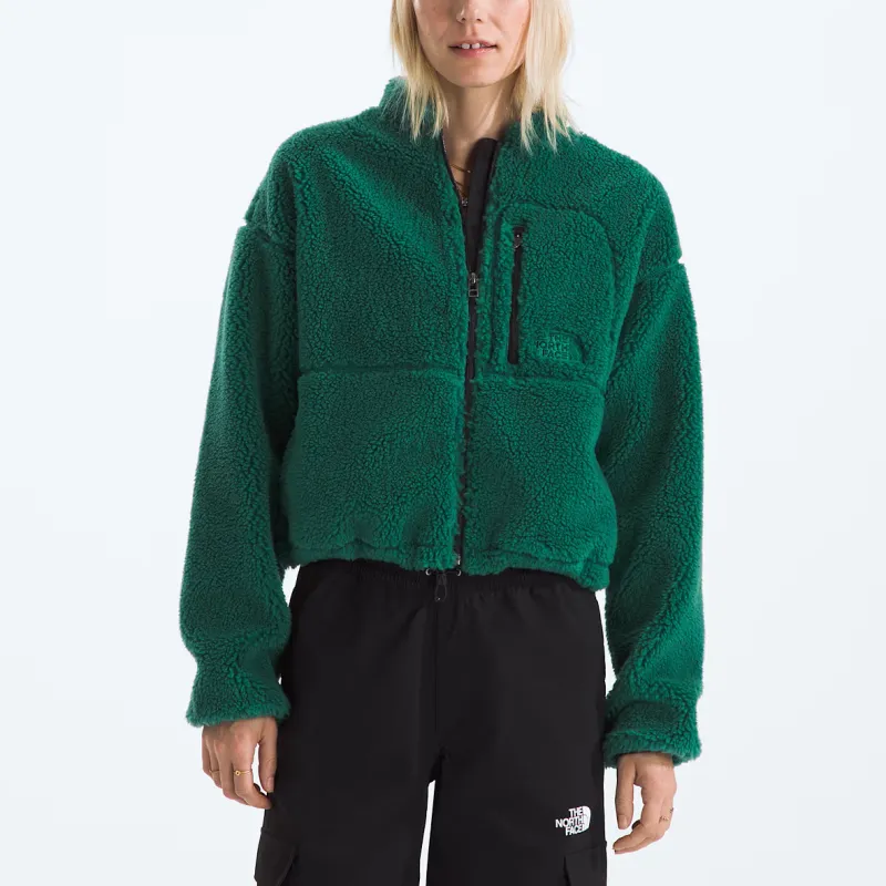 THE NORTH FACE FW24 Extreme Pile 2 Velvet-feel Coat Women's Evergreen-2