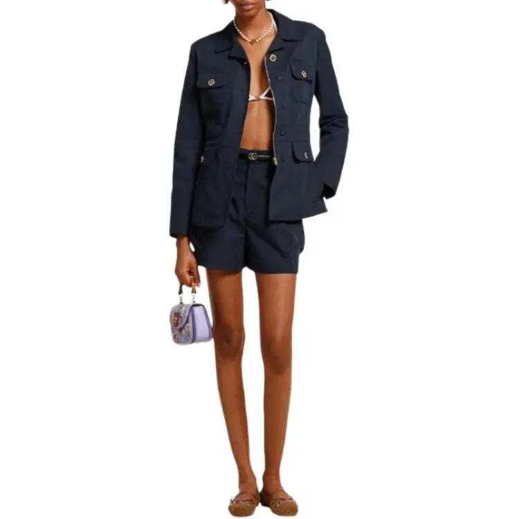 GUCCI FW25 Cargo Shorts Women's Dark Blue-1