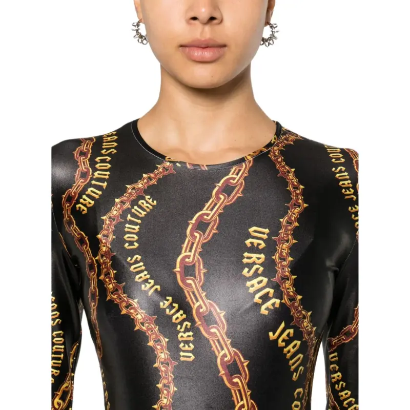 VERSACE JEANS COUTURE Chain Couture print Bodysuit-2