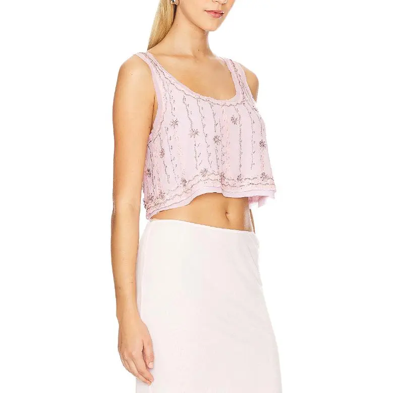 LOVESHACKFANCY Tank Tops Women's Pink-2