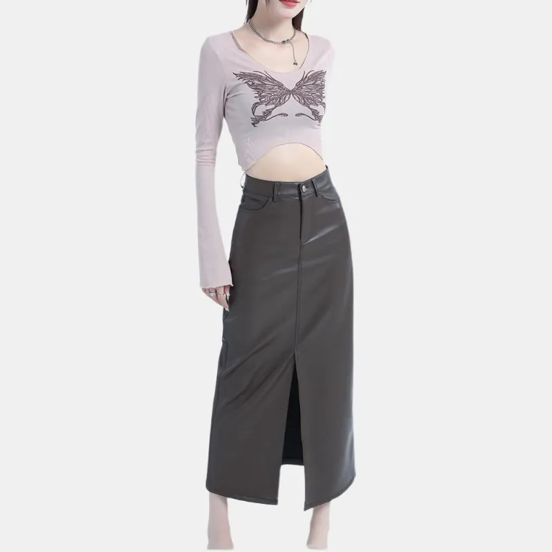 ZNZW Casual Long Skirts Women's-3