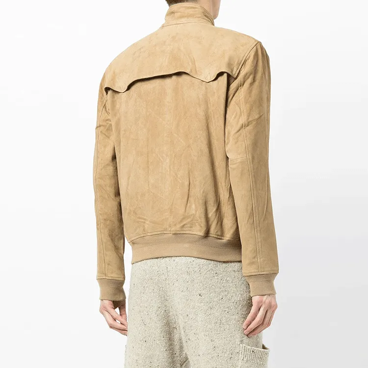 Polo Ralph Lauren Leather Jacket Men's Khaki-2