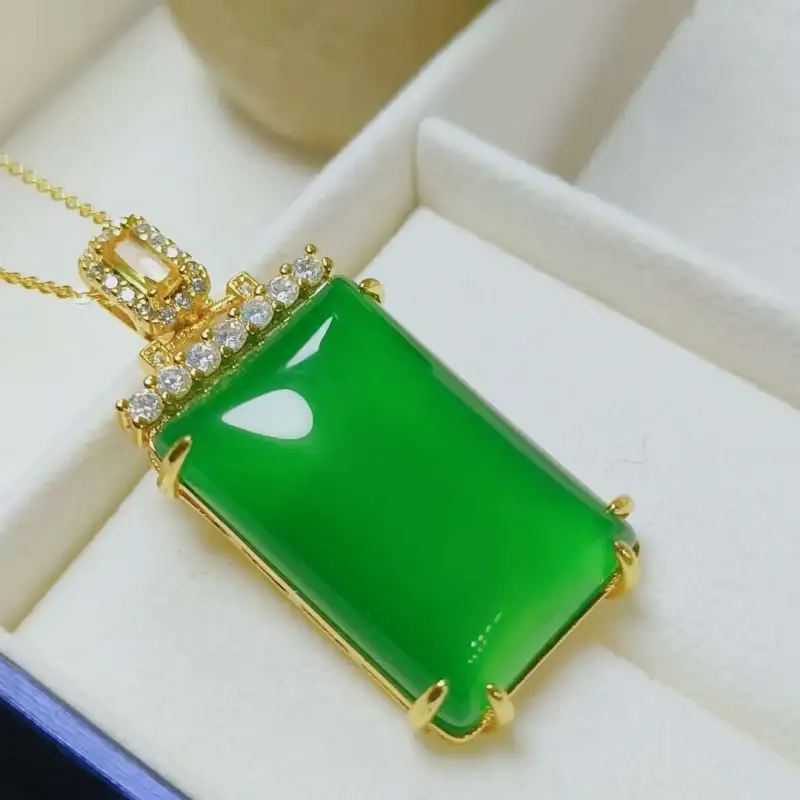 Gifts Chalcedony Necklaces Unisex-6
