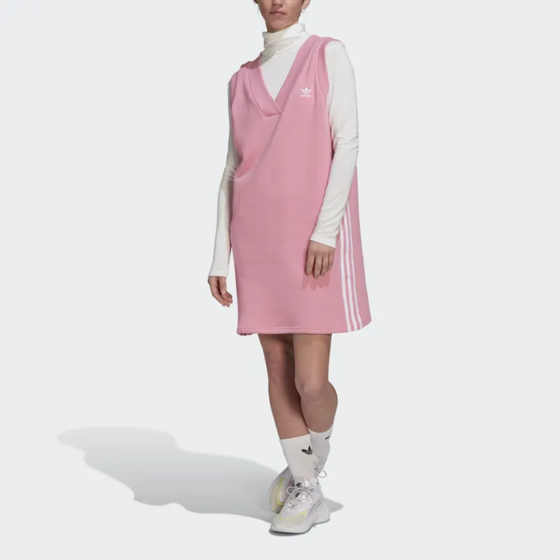Adidas Adicolor Classics Vest Dress Sleeveless Dress Women's Pink-1