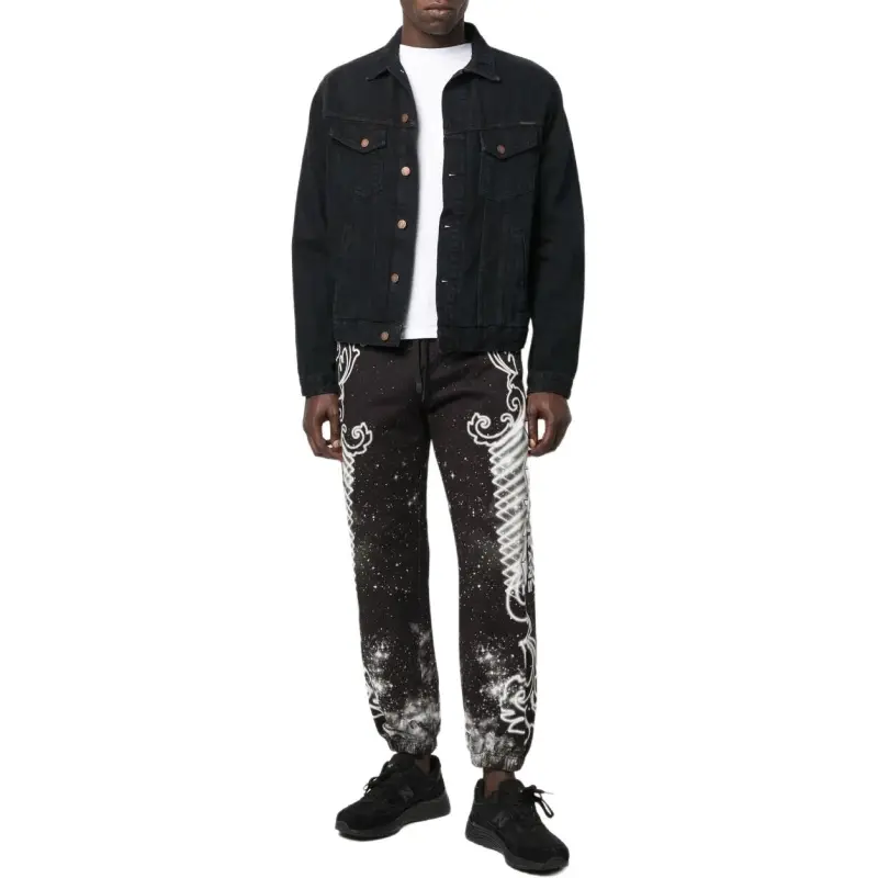 VERSACE JEANS COUTURE Galaxy print Cotton Track pants-5