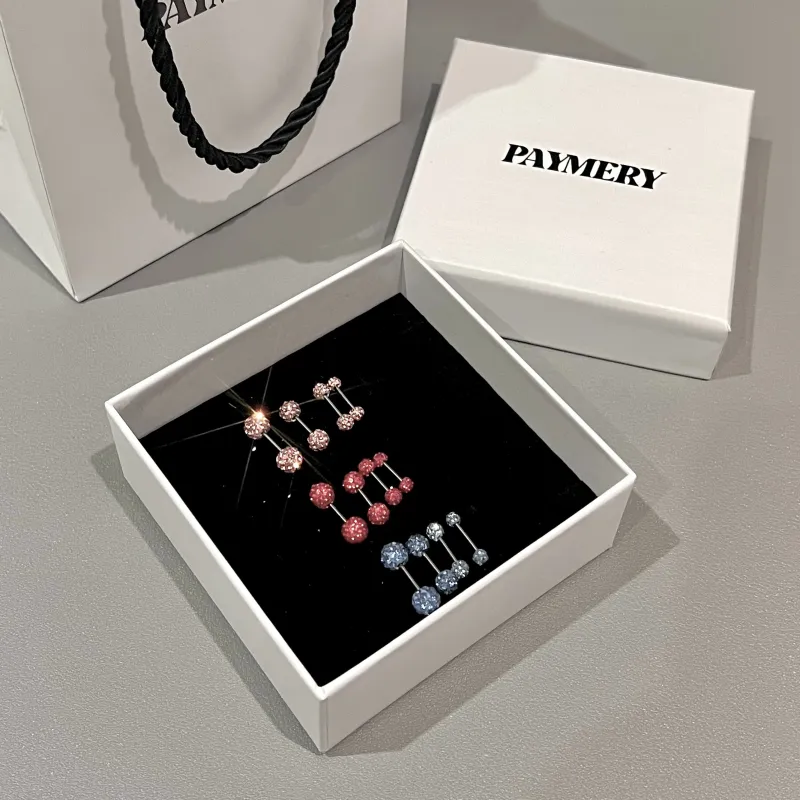 PAYMERY Titanium Steel Stud Earrings Women's-9