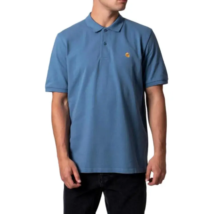 Carhartt WIP Logo embroidered Cotton Polo Shirt-2