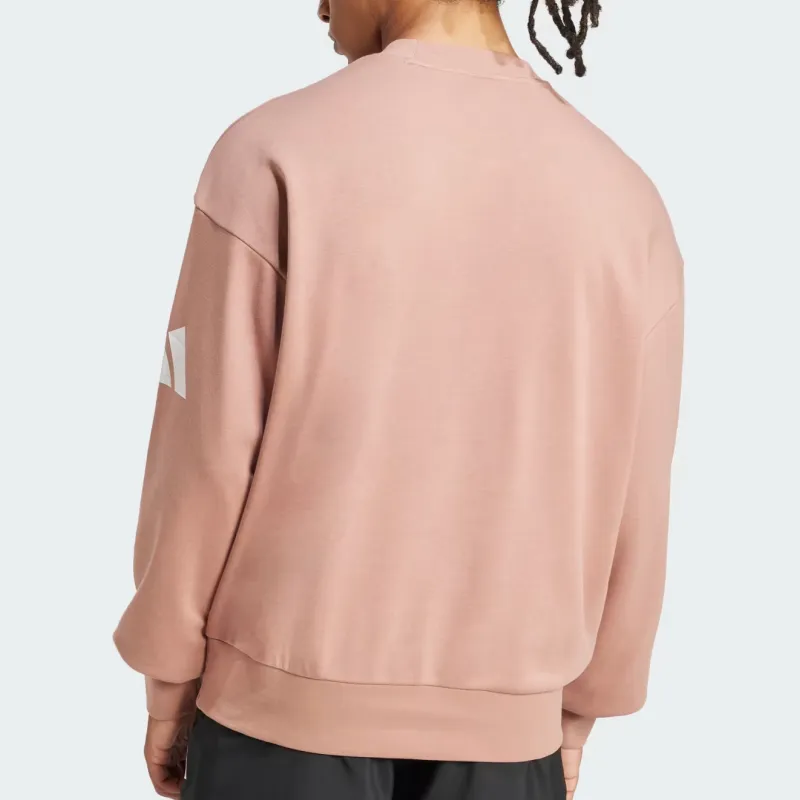 Adidas Free Shipping With AdiClub Essentials Loose Fit 3 Bar Logo Sweatshirt-2