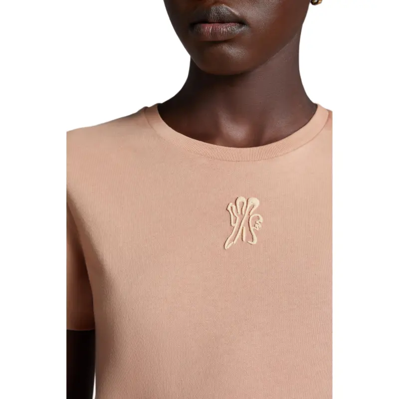 Moncler T Shirt Women's Light Pink-3