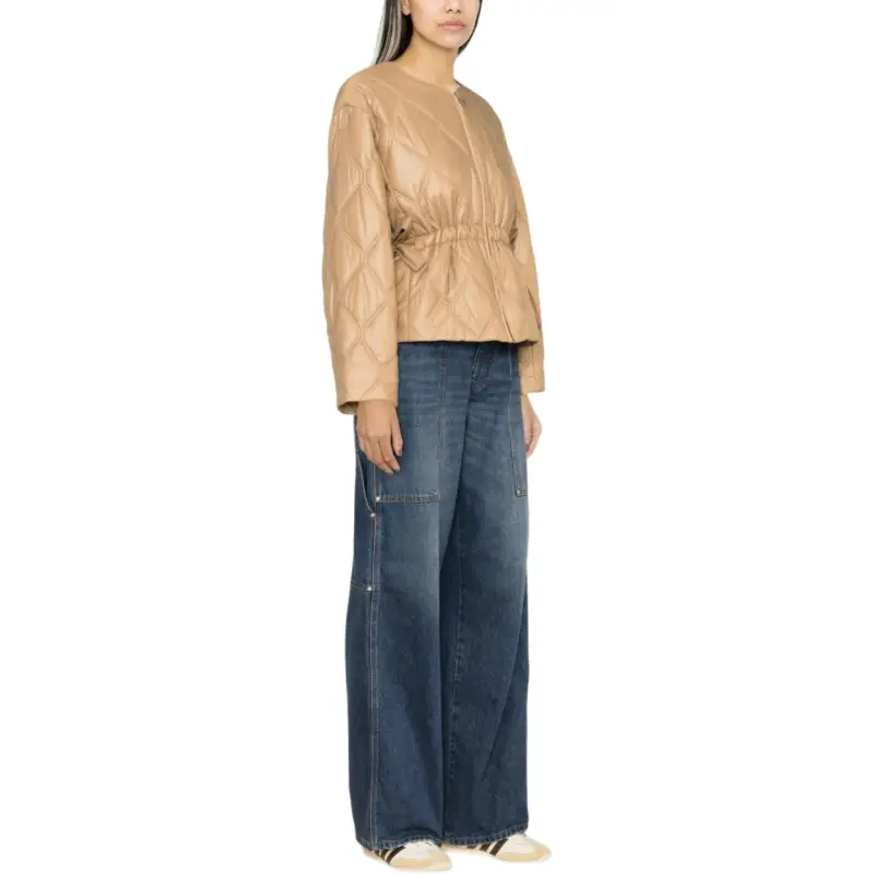 GANNI Shiny Quilt Jacket 'Tanin'-4