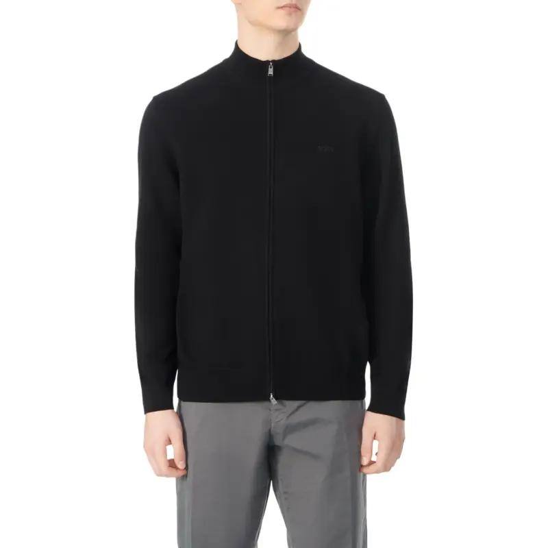 HUGO BOSS High neck Cotton Cardigan-2
