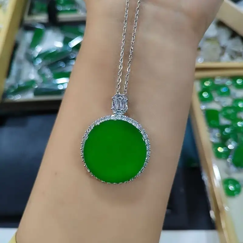 YOULING Chalcedony Jade Necklaces Unisex-6