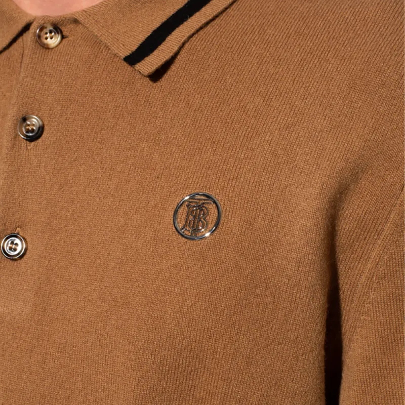 Burberry FW21 Polo Shirt Men's Camel-3