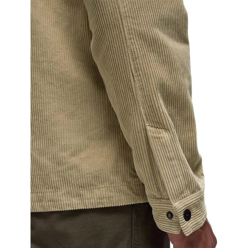 STONE ISLAND Logo Patch Corduroy Overshirt-3
