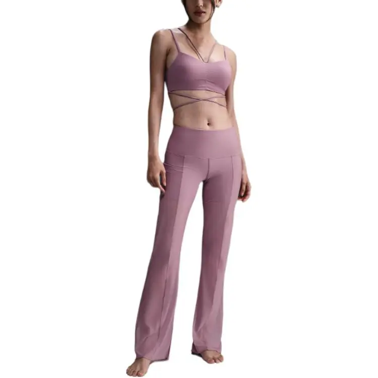 Nike Zenvy Sheer Women's Gentle Support High Waisted Full Length Pants-1