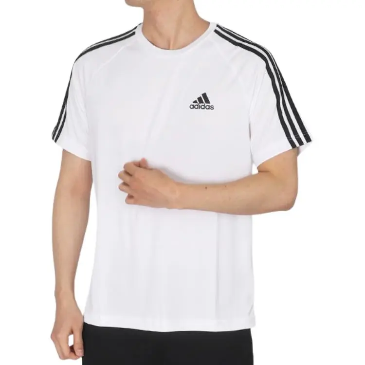 Adidas T Shirts Men White-4