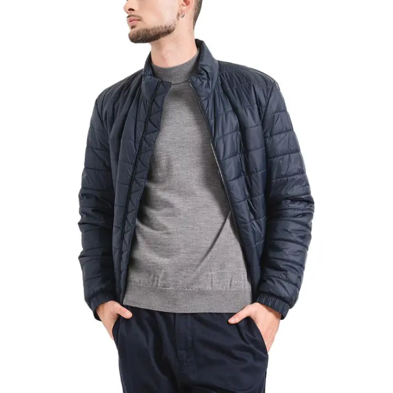 HUGO BOSS Logo Printed Zipped Padded Jacket-2