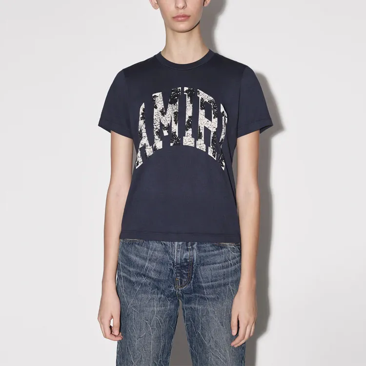 AMIRI Collegiate Logo Tee 'Black'-2